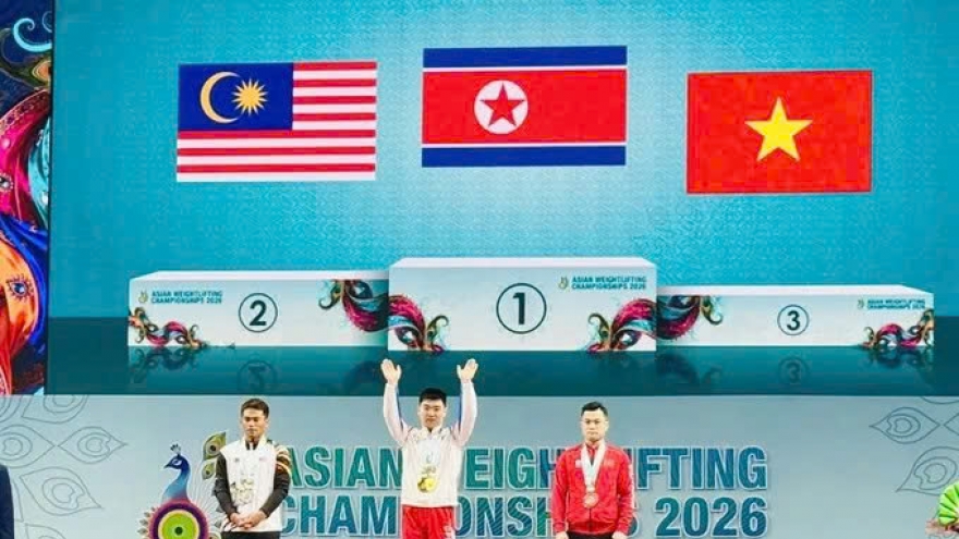 First three bronze medals for Vietnam at Asian Weightlifting Championships